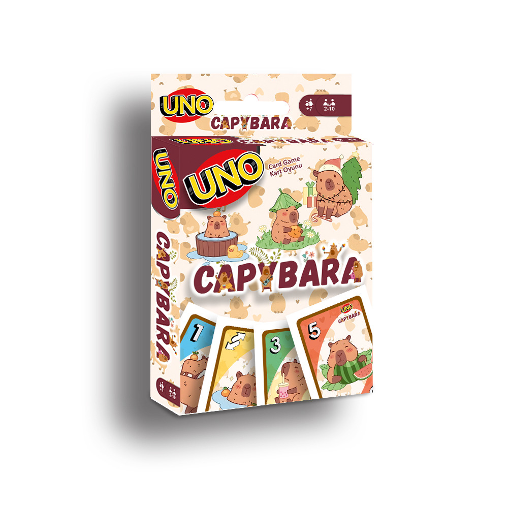 toptan oyuncak uno capybara oyun kartları